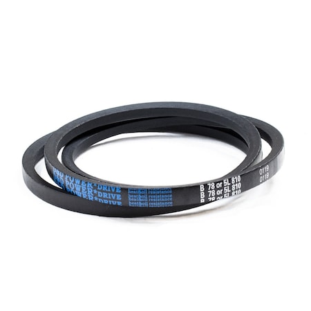 D&D B78/5L810 Classical V-Belt, 81 in Outside Length, 21/32 in Top Width, 1 Ribs B78/5L810